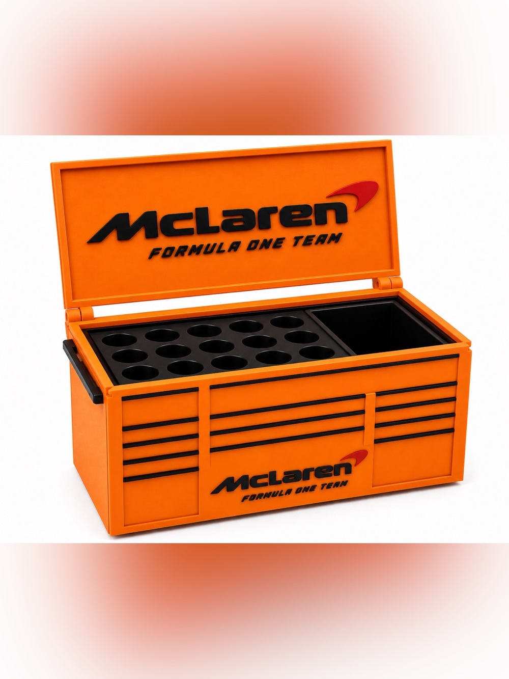 McLaren Mini Toolbox Pen And Trinket Holder Desk Top Organizer